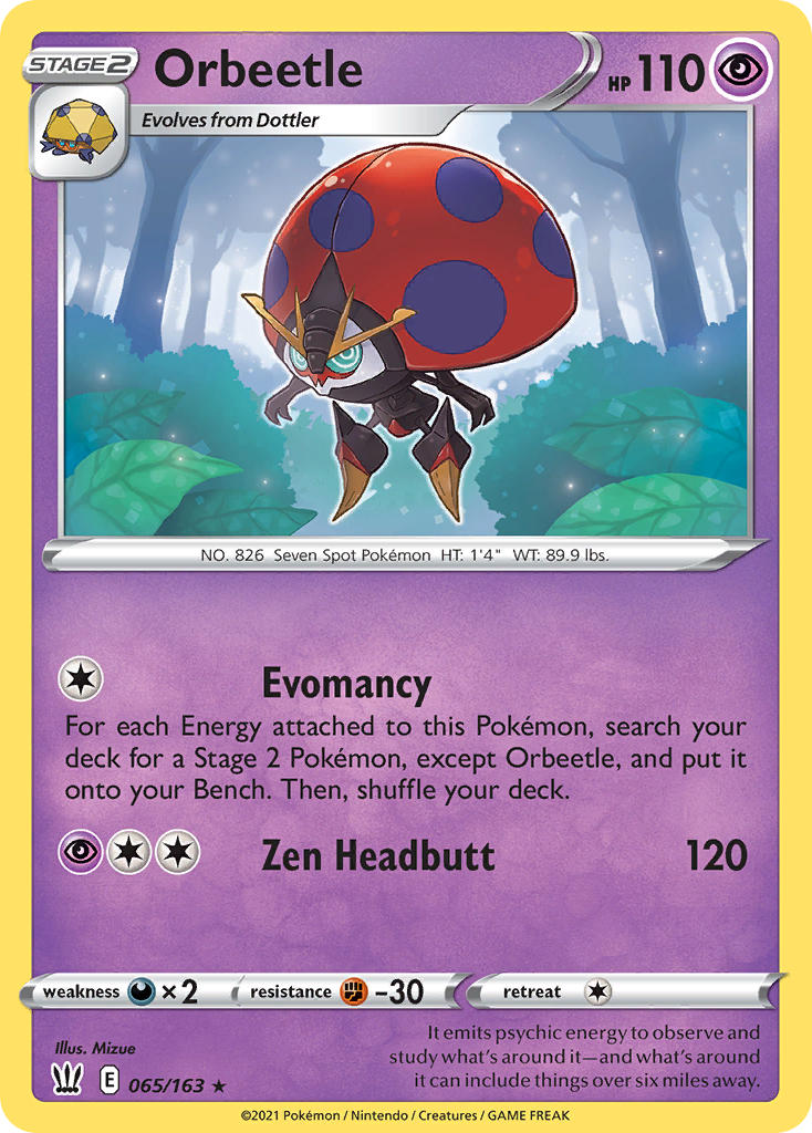 Orbeetle - Battle Styles (Holo Rare) [BST-65] English / Near Mint / Normal