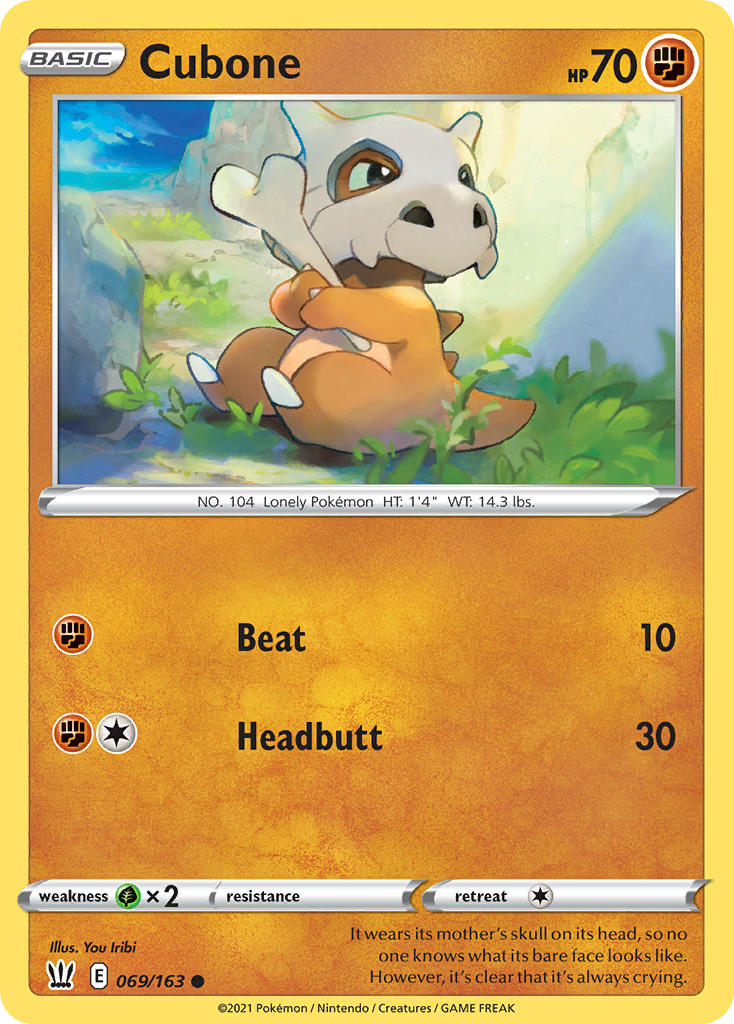 Cubone - Battle Styles (Common) [BST-69] English / Near Mint / Normal