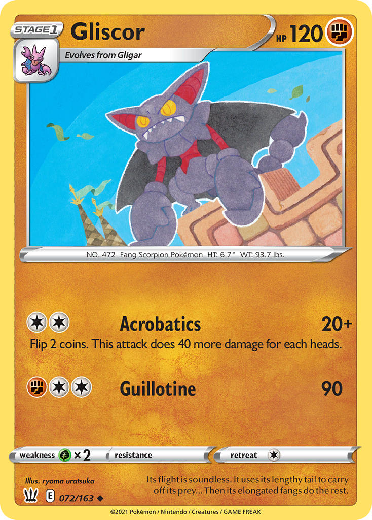 Gliscor - Battle Styles (Uncommon) [BST-72] English / Near Mint / Normal