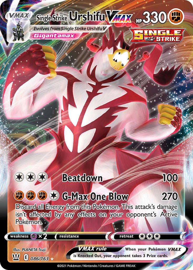 Single Strike Urshifu VMAX - Battle Styles (Ultra Rare) [BST-86] English / Near Mint / Normal