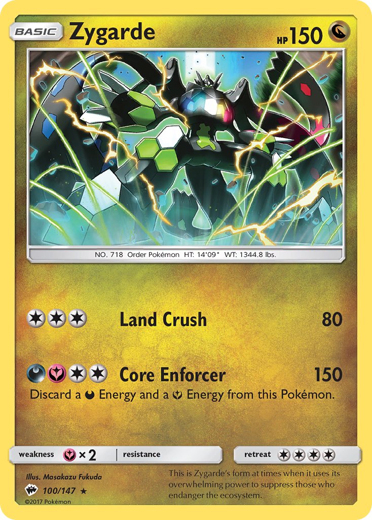 Zygarde - Burning Shadows (Holo Rare) [BUS-100] English / Near Mint / Normal