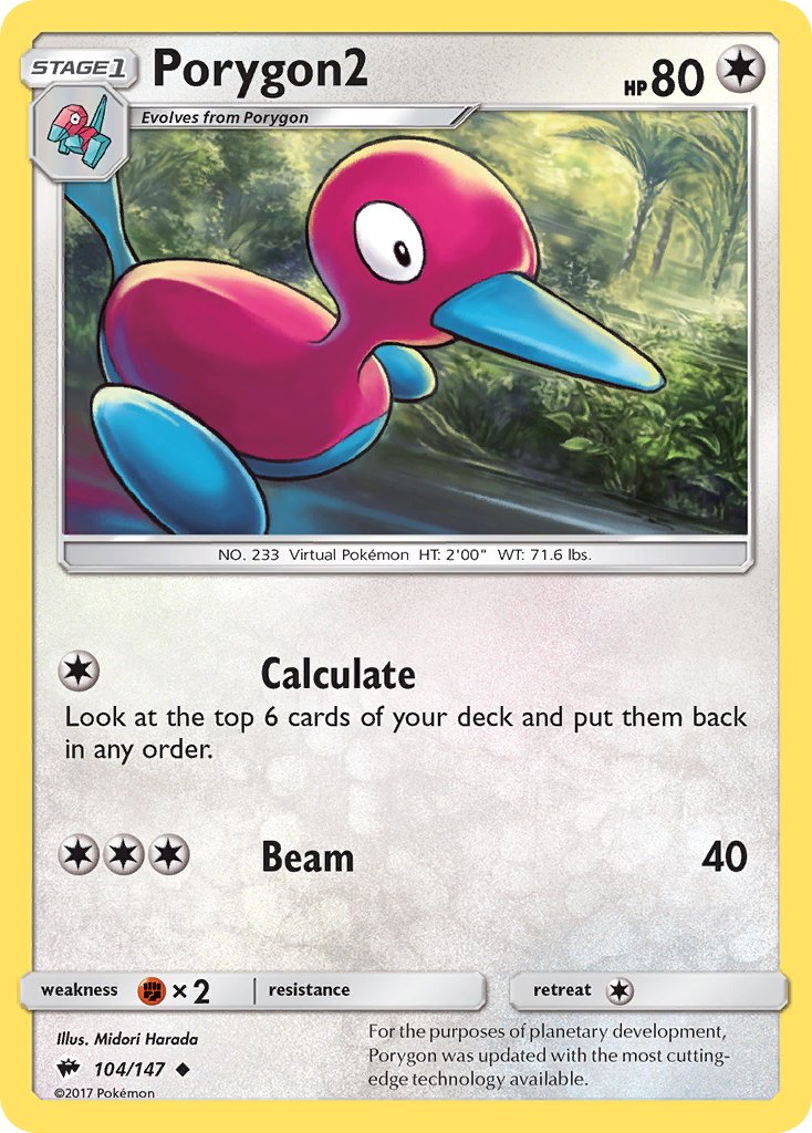 Porygon2 - Burning Shadows (Uncommon) [BUS-104] English / Near Mint / Normal