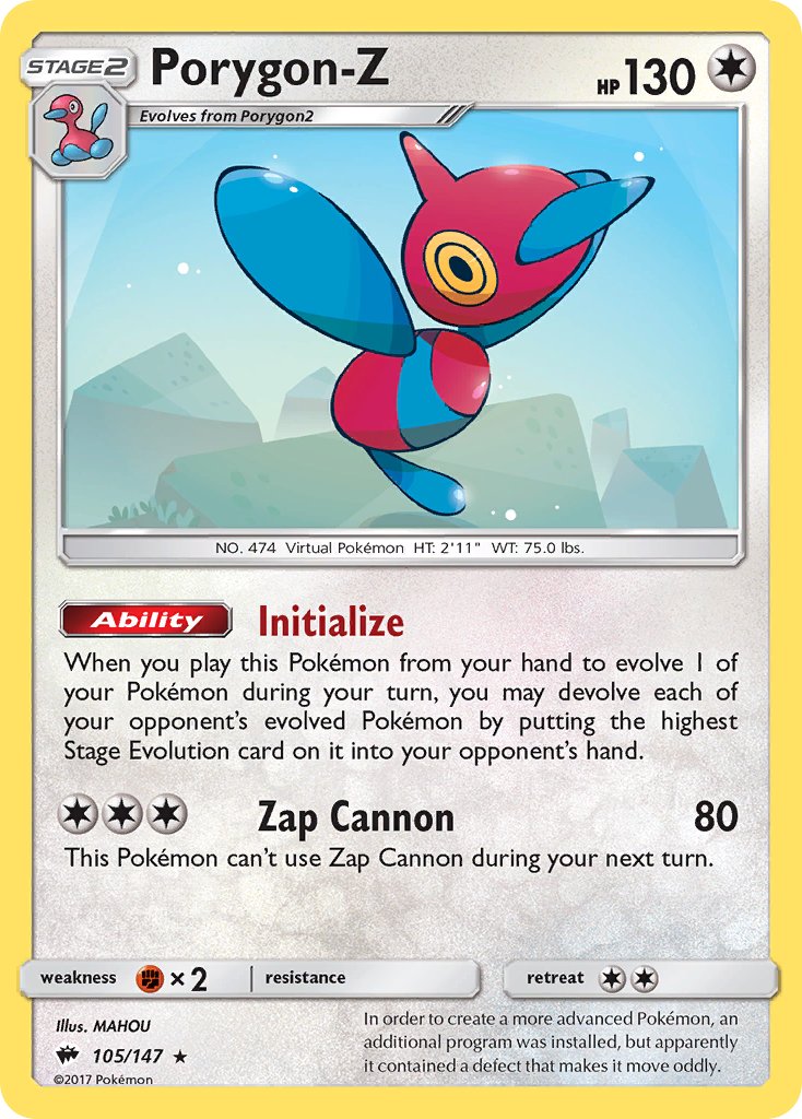 Porygon-Z - Burning Shadows (Holo Rare) [BUS-105] English / Near Mint / Normal