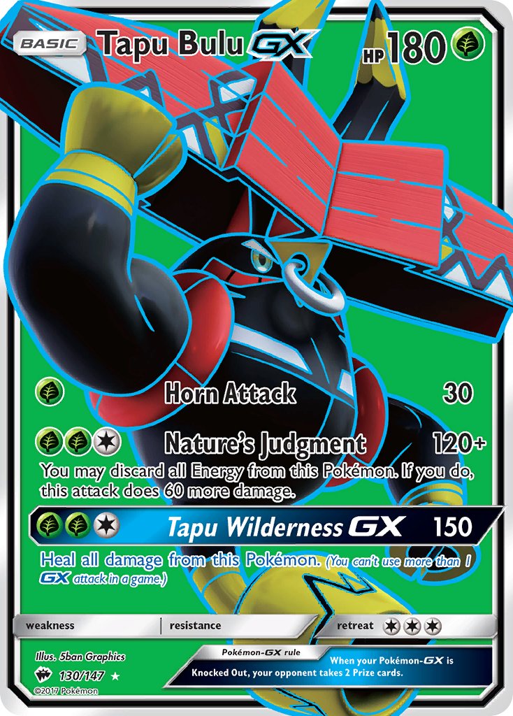 Tapu Bulu GX - Burning Shadows (Ultra Rare) [BUS-130] English / Near Mint / Normal