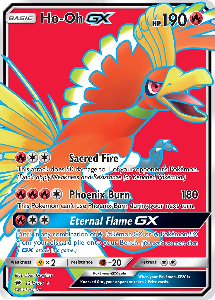 Ho-Oh GX - Burning Shadows (Ultra Rare) [BUS-131] English / Near Mint / Normal