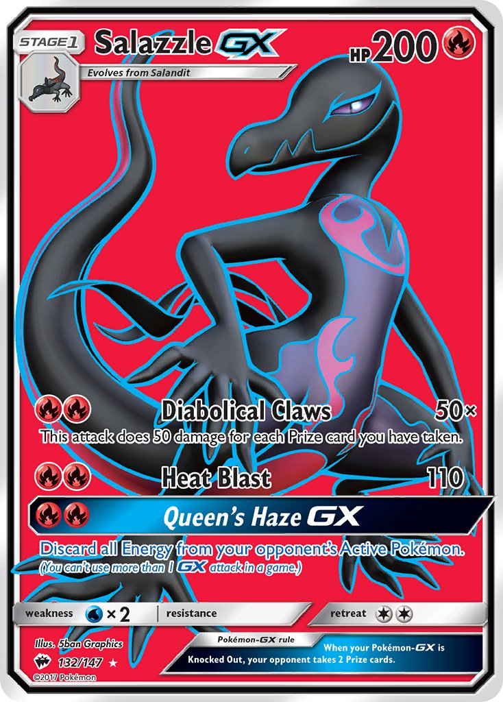 Salazzle GX - Burning Shadows (Ultra Rare) [BUS-132] English / Near Mint / Normal