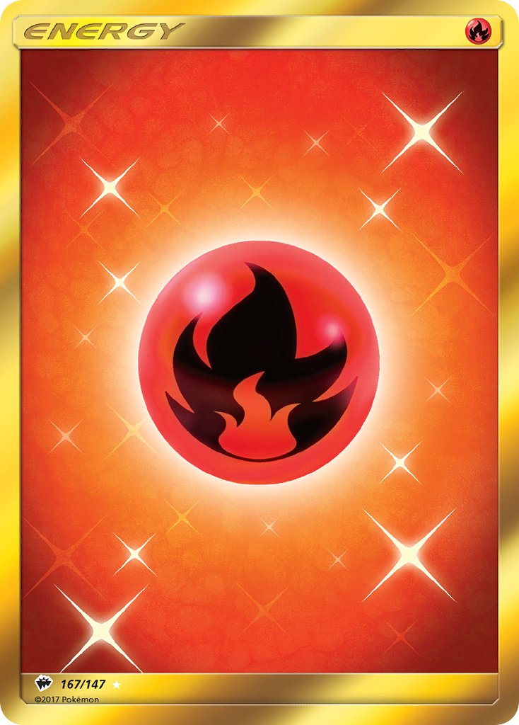 Fire Energy - Burning Shadows (Secret Rare) [BUS-167] English / Near Mint / Normal