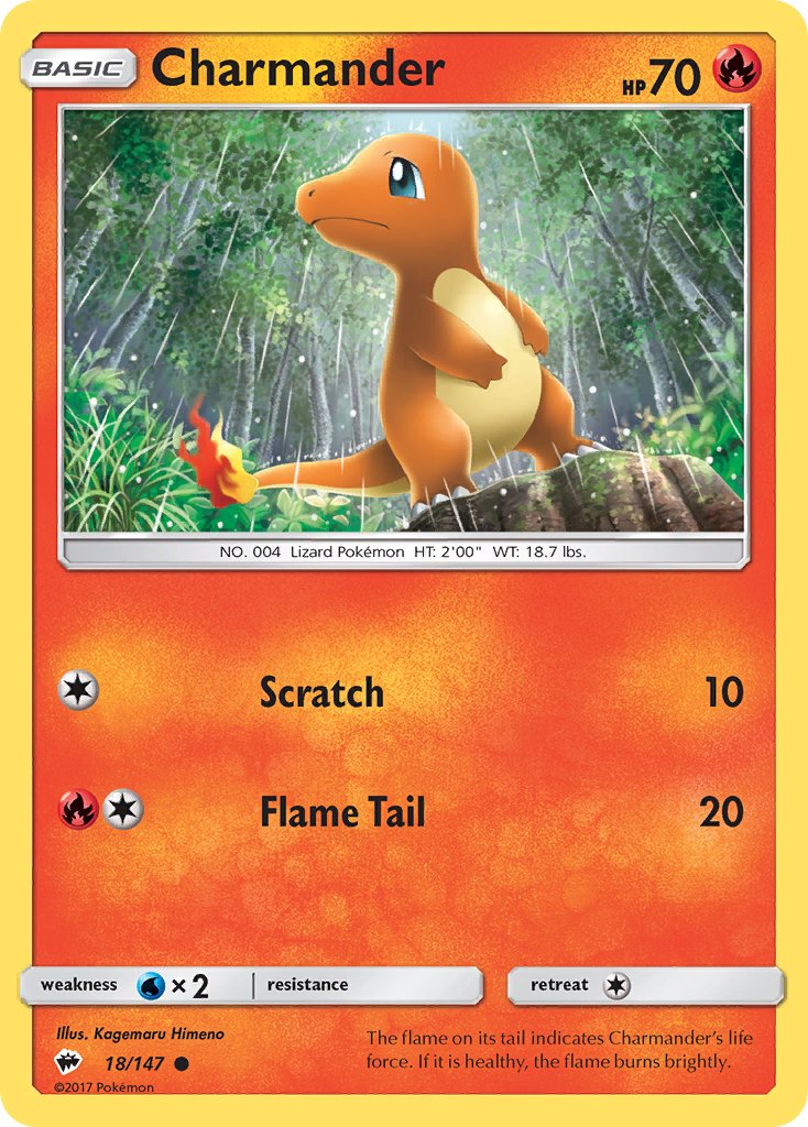 Charmander - Burning Shadows (Common) [BUS-18] English / Near Mint / Normal