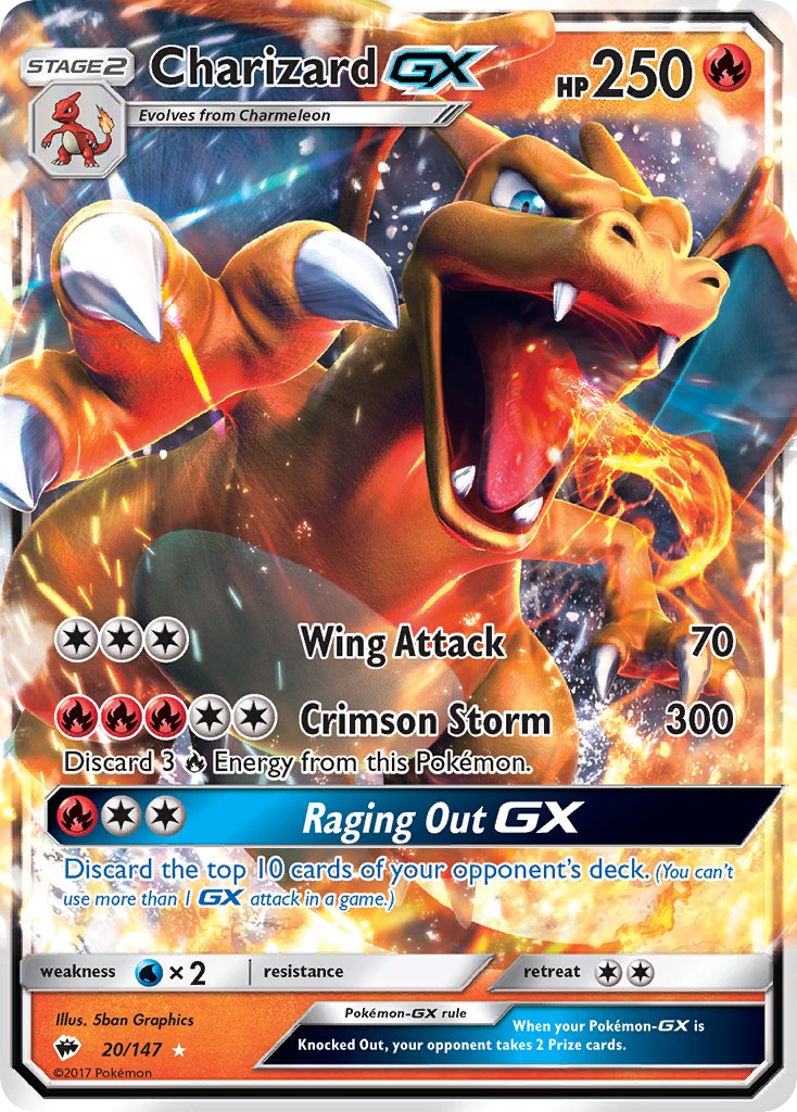 Charizard GX - Burning Shadows (Ultra Rare) [BUS-20] English / Near Mint / Normal
