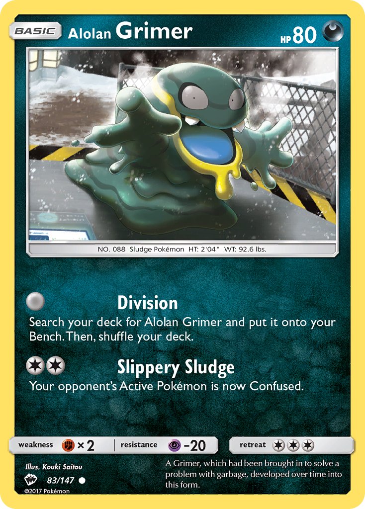 Alolan Grimer - Burning Shadows (Common) [BUS-83] English / Near Mint / Normal