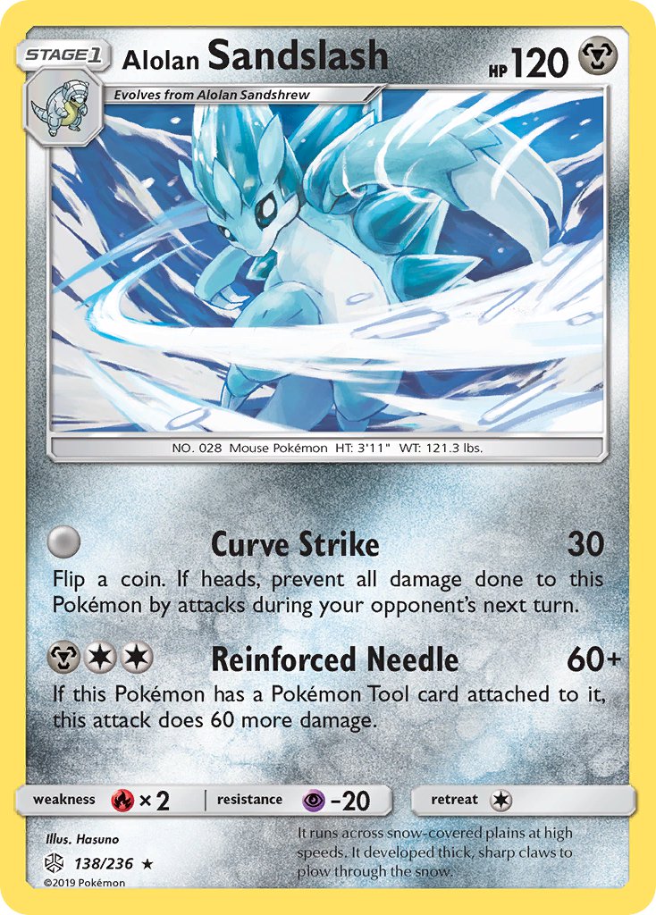Alolan Sandslash - Cosmic Eclipse (Rare) [CEC-138] English / Near Mint / Normal