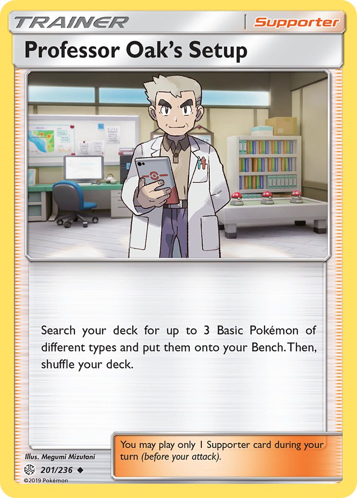 Professor Oak's Setup - Cosmic Eclipse (Uncommon) [CEC-201] English / Near Mint / Normal