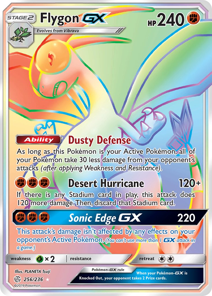 Flygon GX - Cosmic Eclipse (Secret Rare) [CEC-256] English / Near Mint / Normal