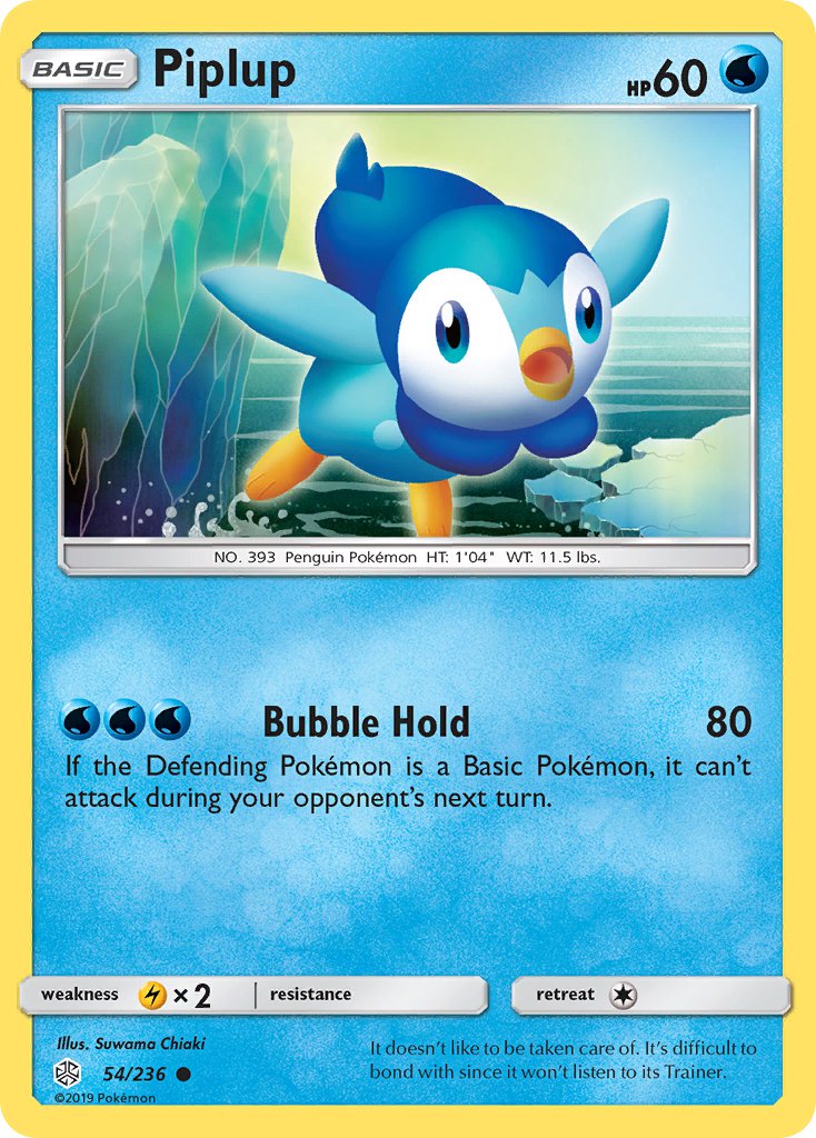 Piplup - Cosmic Eclipse (Common) [CEC-54] English / Near Mint / Normal