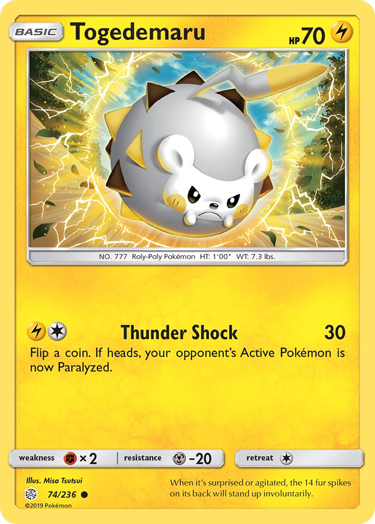 Togedemaru - Cosmic Eclipse (Common) [CEC-74] English / Near Mint / Normal