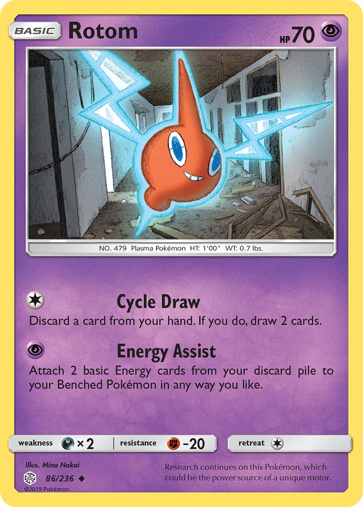 Rotom - Cosmic Eclipse (Uncommon) [CEC-86] English / Near Mint / Normal