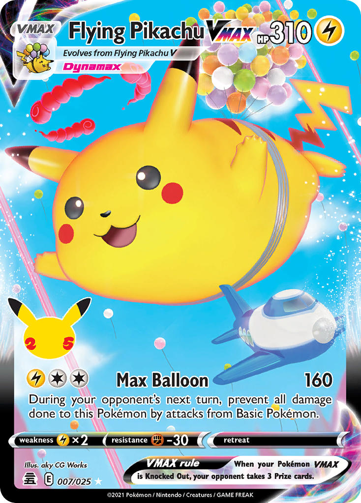 Flying Pikachu VMAX - Celebrations (Ultra Rare) [CEL-007] English / Near Mint / Normal