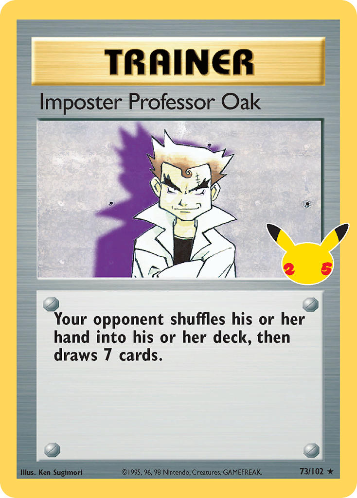 Imposter Professor Oak - Celebrations (Rare) [CEL-BS 73] English / Near Mint / Normal