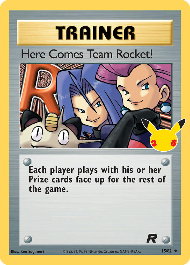 Here Comes Team Rocket! - Celebrations (Holo Rare) [CEL-TR 15] English / Near Mint / Normal