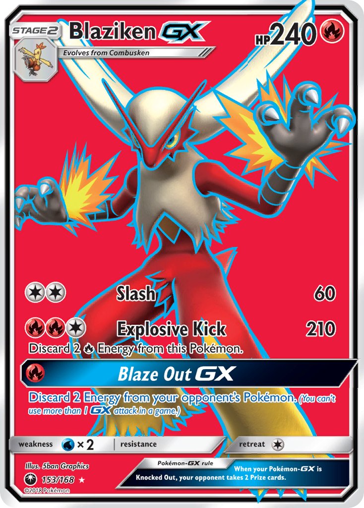 Blaziken GX - Celestial Storm (Ultra Rare) [CES-153] English / Near Mint / Normal