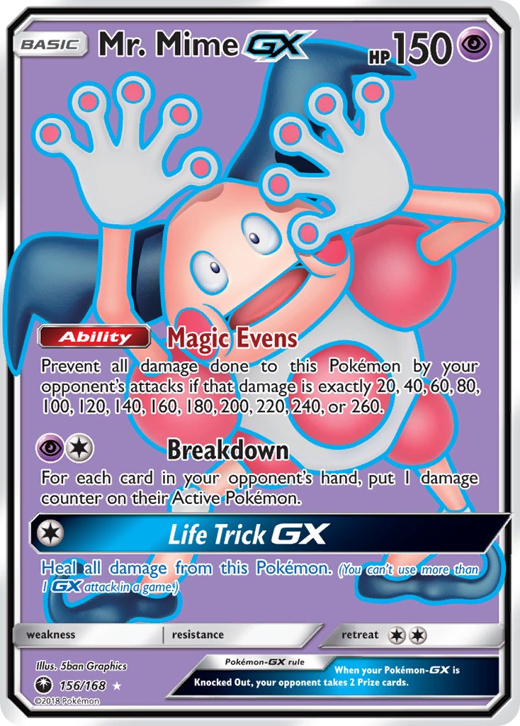 Mr. Mime GX - Celestial Storm (Ultra Rare) [CES-156] English / Near Mint / Normal