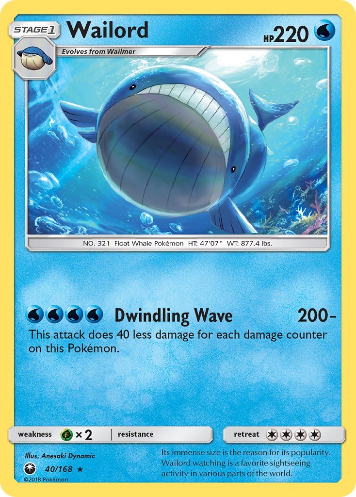 Wailord - Celestial Storm (Rare) [CES-40] English / Near Mint / Normal