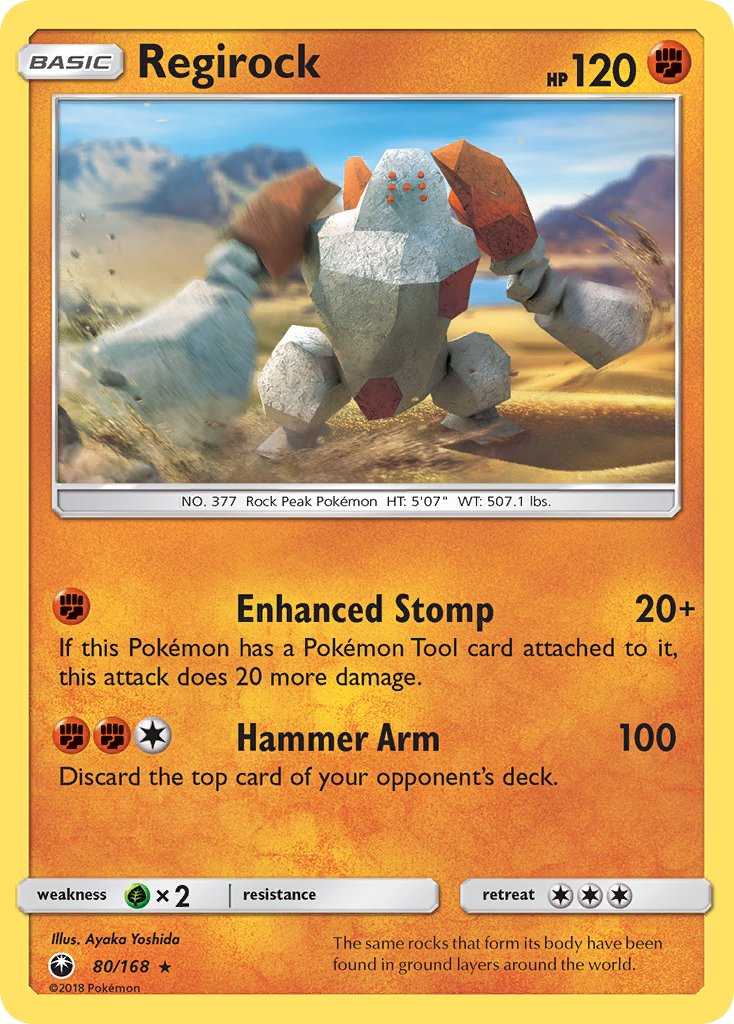 Regirock - Celestial Storm (Rare) [CES-80] English / Near Mint / Normal