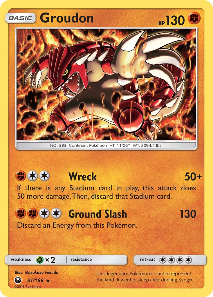 Groudon - Celestial Storm (Holo Rare) [CES-81] English / Near Mint / Normal