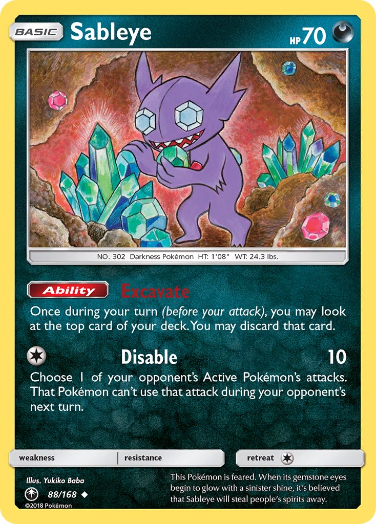 Sableye - Celestial Storm (Uncommon) [CES-88] English / Near Mint / Normal