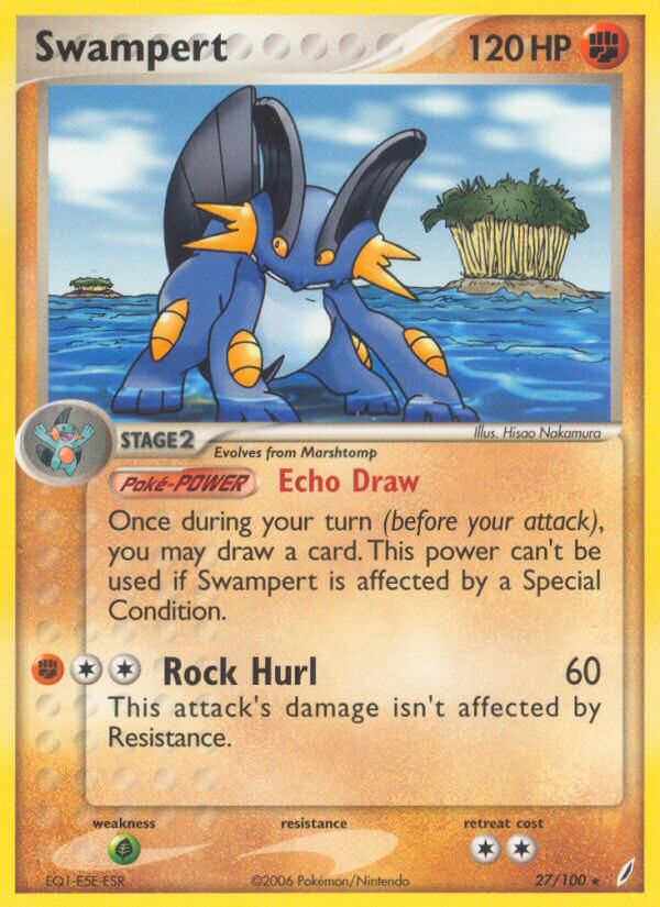 Swampert - EX Crystal Guardians (Rare) [CG-27] English / Near Mint / Normal