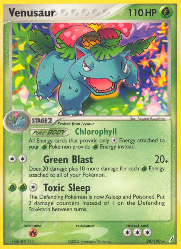 Venusaur - EX Crystal Guardians (Rare) [CG-28] English / Near Mint / Normal