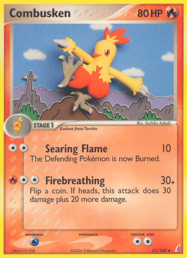 Combusken - EX Crystal Guardians (Uncommon) [CG-31] English / Near Mint / Normal