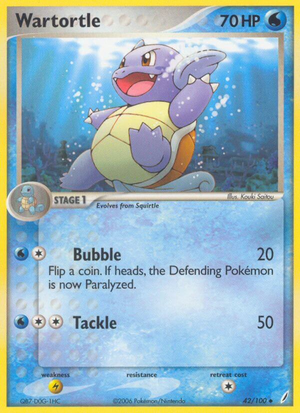 Wartortle - EX Crystal Guardians (Uncommon) [CG-42] English / Near Mint / Normal