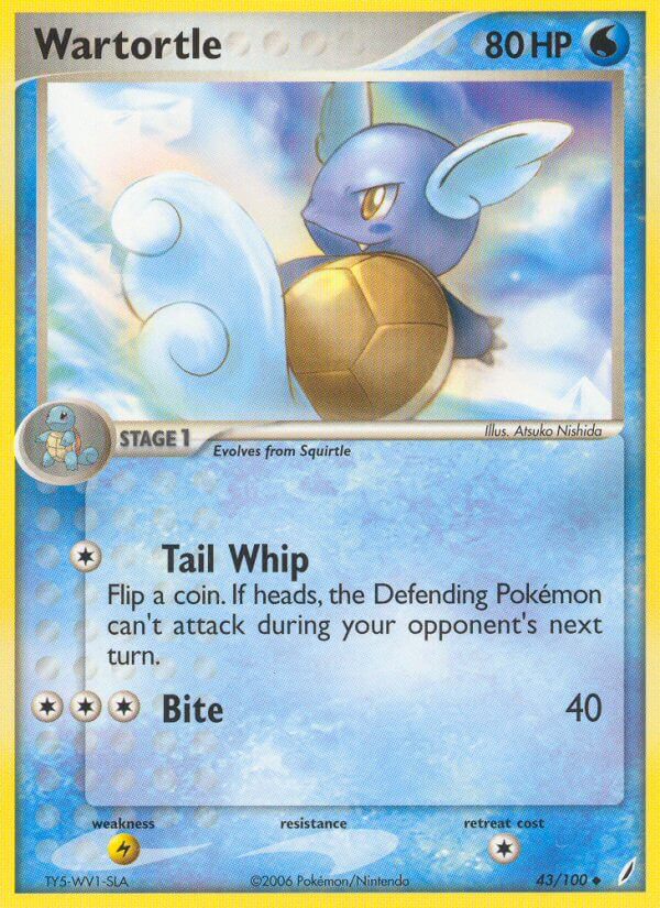 Wartortle - EX Crystal Guardians (Uncommon) [CG-43] English / Near Mint / Normal