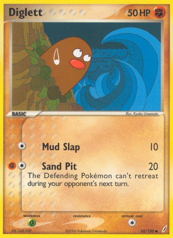 Diglett - EX Crystal Guardians (Common) [CG-50] English / Near Mint / Normal