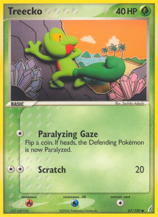Treecko - EX Crystal Guardians (Common) [CG-67] English / Near Mint / Normal