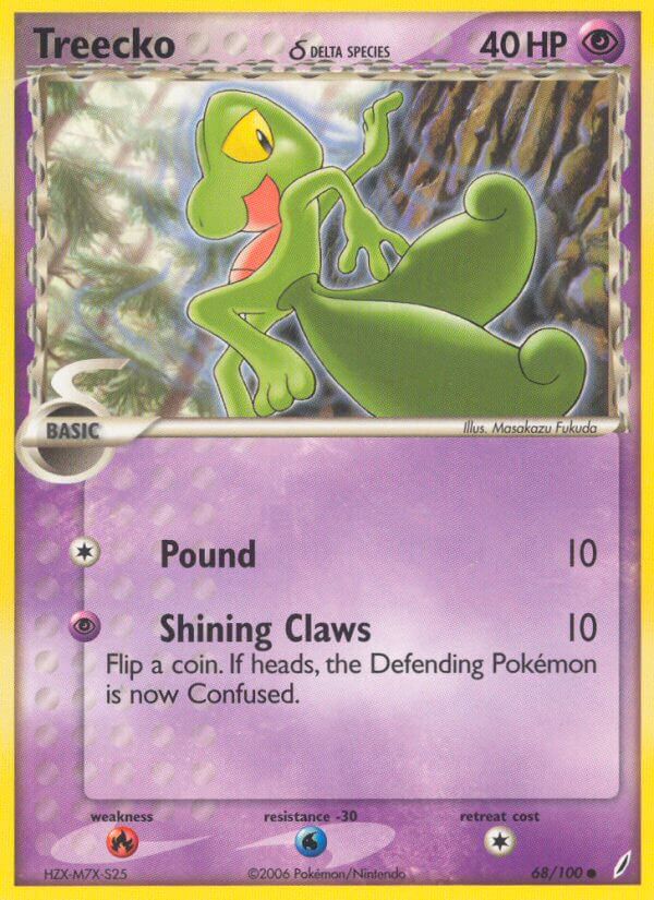 Treecko δ Delta Species - EX Crystal Guardians (Common) [CG-68] English / Near Mint / Normal