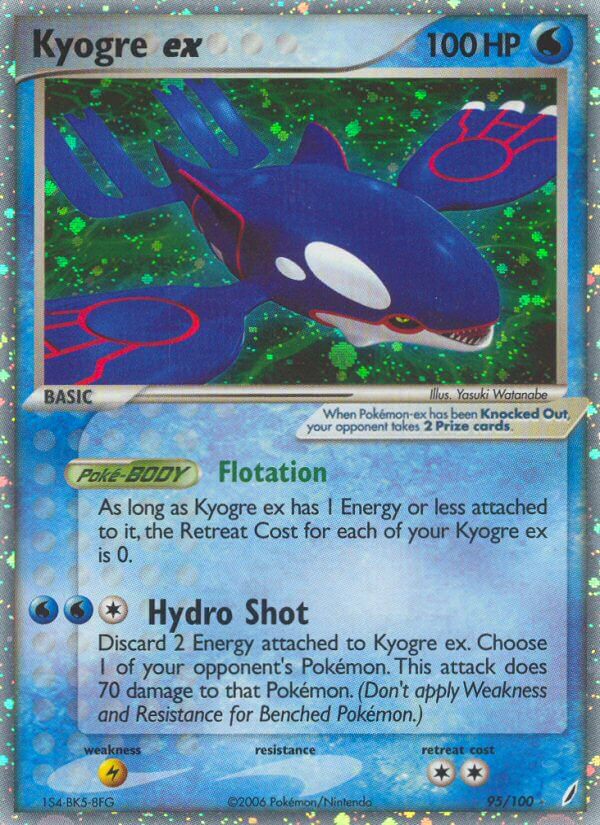 Kyogre ex - EX Crystal Guardians (Ultra Rare) [CG-95] English / Near Mint / Normal