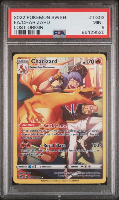 Charizard Lost Origin Holo Rare LOR-TG03 Kortspil