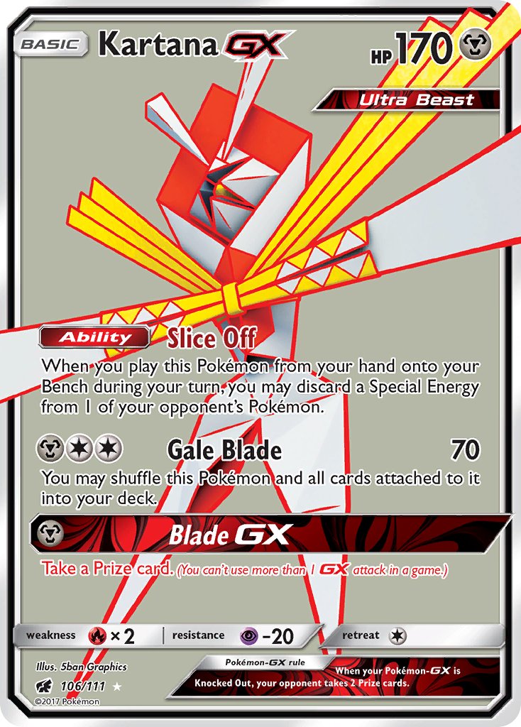 Kartana GX - Crimson Invasion (Ultra Rare) [CIN-106] English / Near Mint / Normal