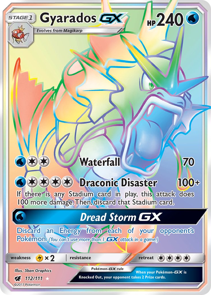 Gyarados GX - Crimson Invasion (Secret Rare) [CIN-112] English / Near Mint / Normal