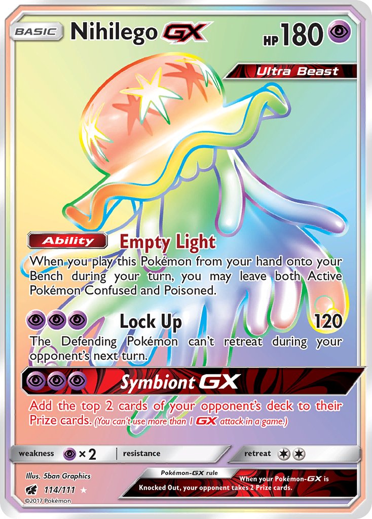 Nihilego GX - Crimson Invasion (Secret Rare) [CIN-114] English / Near Mint / Normal
