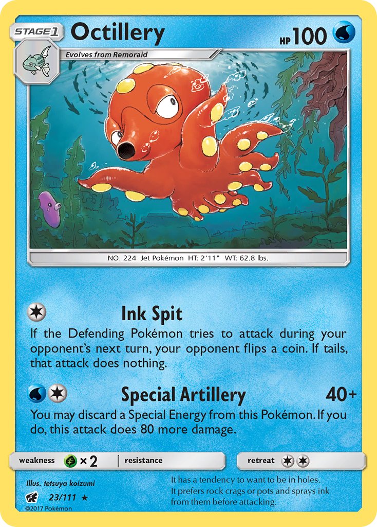 Octillery - Crimson Invasion (Rare) [CIN-23] English / Near Mint / Normal