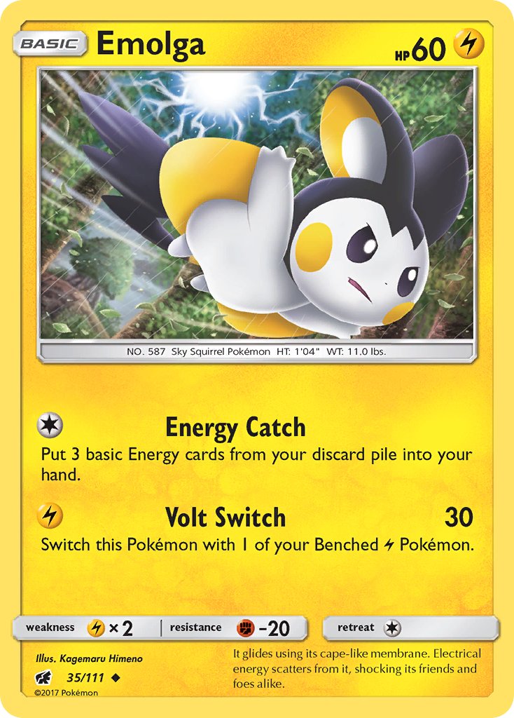 Emolga - Crimson Invasion (Uncommon) [CIN-35] English / Near Mint / Normal