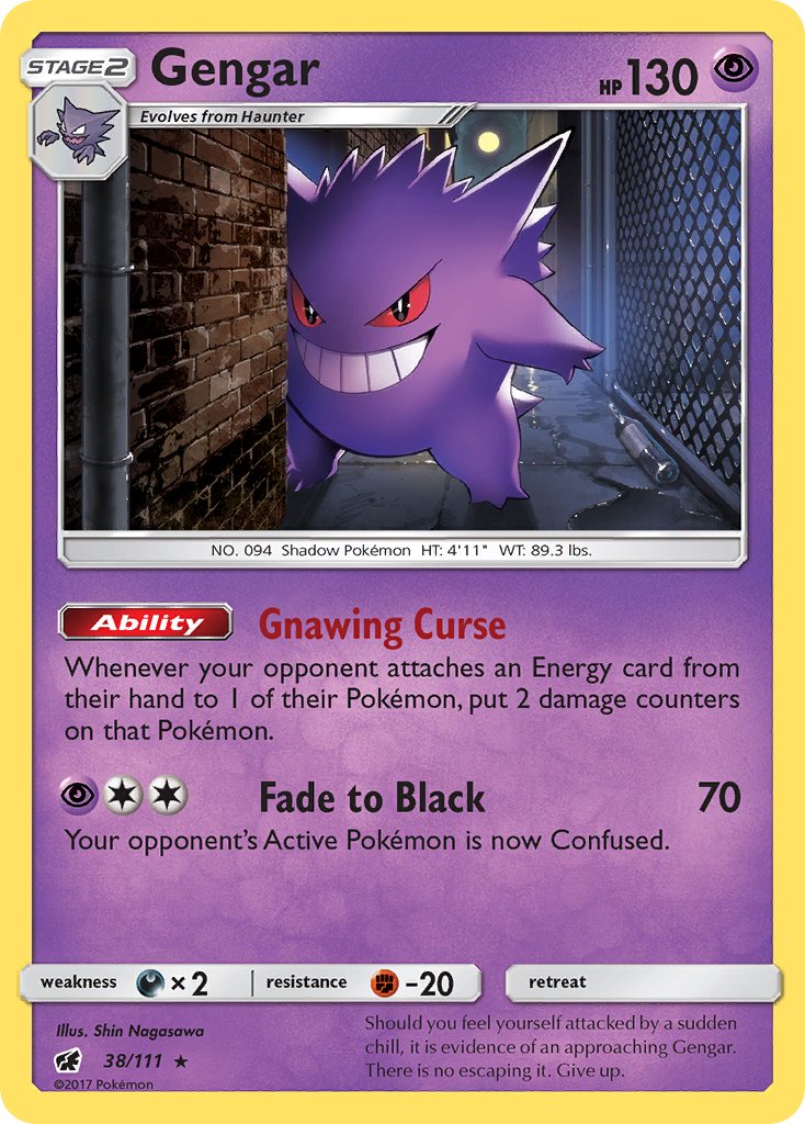 Gengar - Crimson Invasion (Holo Rare) [CIN-38] English / Near Mint / Normal
