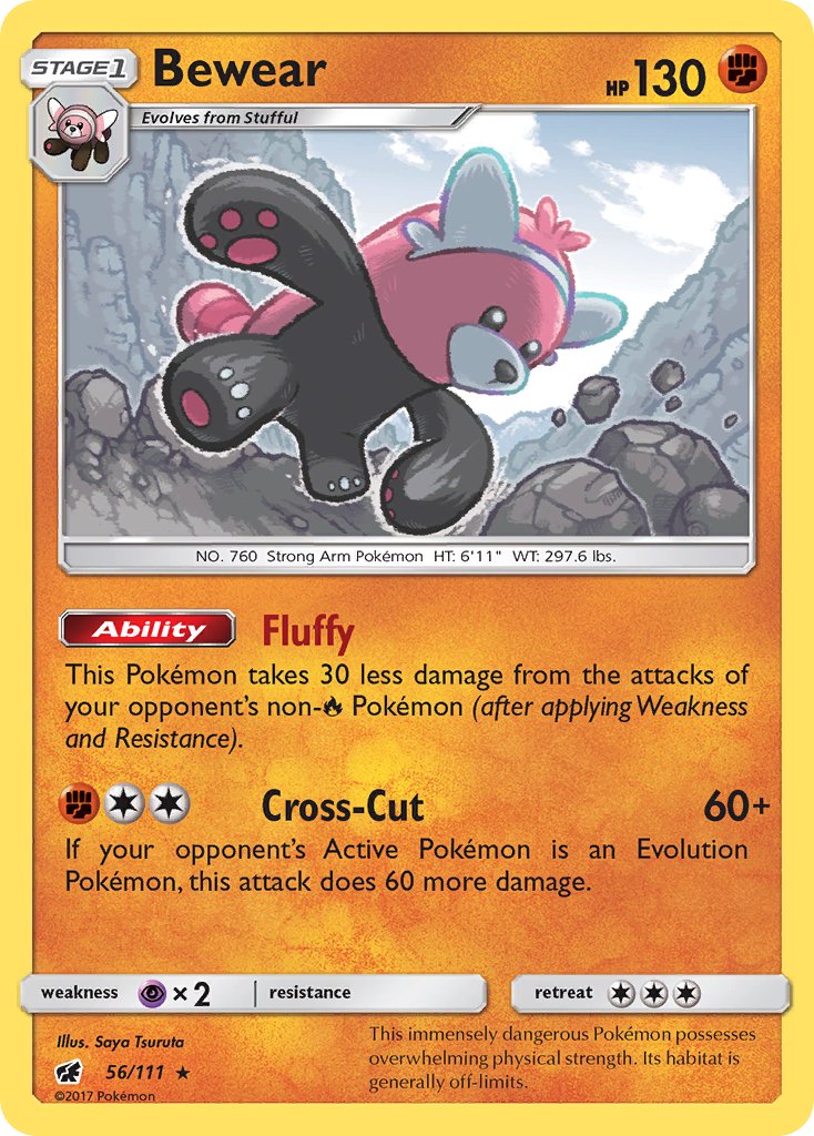 Bewear - Crimson Invasion (Holo Rare) [CIN-56] English / Near Mint / Normal
