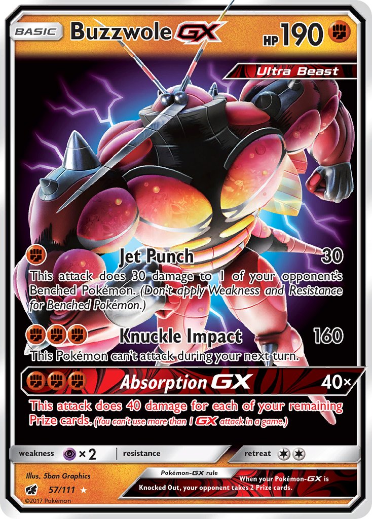 Buzzwole GX - Crimson Invasion (Ultra Rare) [CIN-57] English / Near Mint / Normal