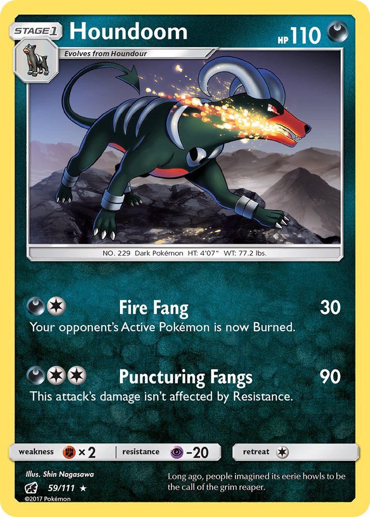 Houndoom - Crimson Invasion (Rare) [CIN-59] English / Near Mint / Normal
