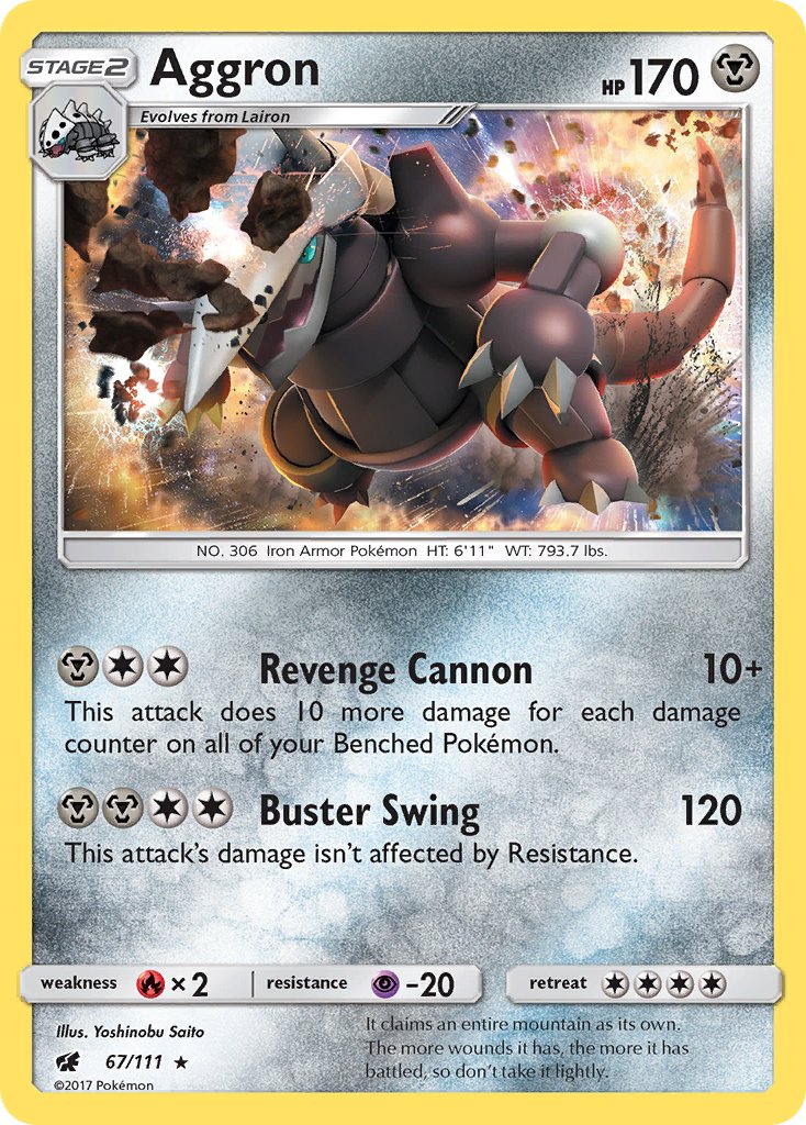 Aggron - Crimson Invasion (Holo Rare) [CIN-67] English / Near Mint / Normal