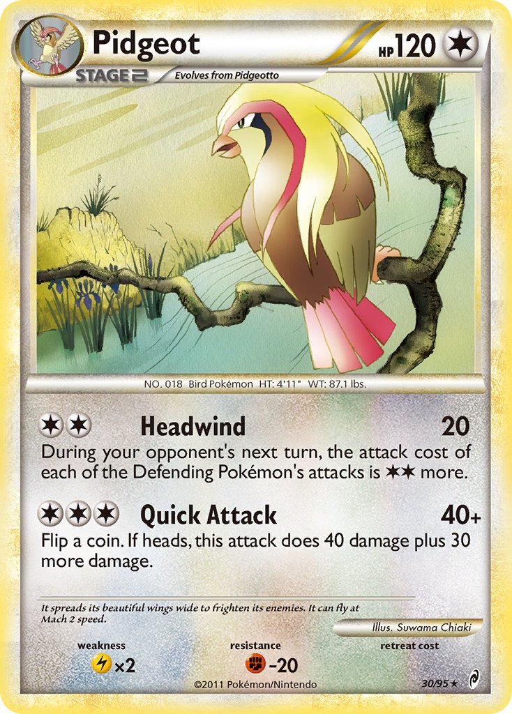 Pidgeot - Call of Legends (Rare) [CL-30] English / Near Mint / Normal